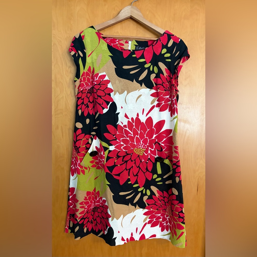 K Studio Collection Floral Print Women's Dress size 14
